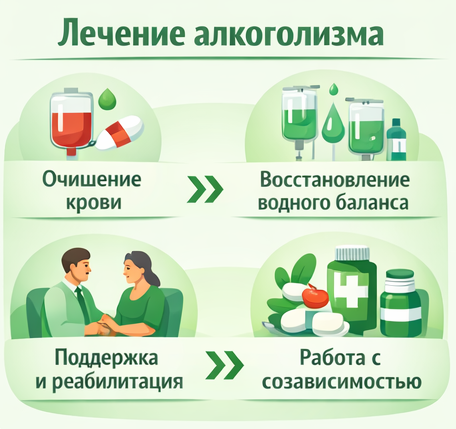 лечение алкоголизма в Прокопьевске этапы